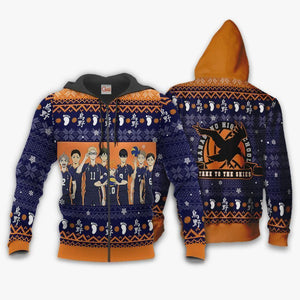 Karasuno Ugly Christmas Sweater Haikyuu Anime Xmas Shirt