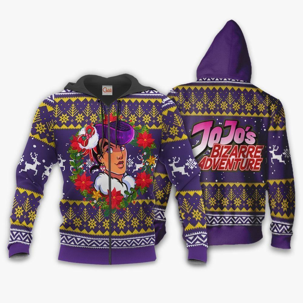 Josuke Higashikata Ugly Christmas Sweater JoJo's Anime Xmas Hoodie