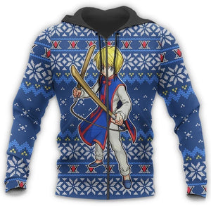 Kurapika Ugly Christmas Sweater Hunter X Hunter Anime Xmas Gift Custom Clothes