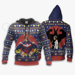 All Might Ugly Christmas Sweater My Hero Academia Anime Xmas Shirt