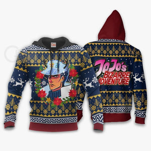 Jotaro Kujo Ugly Christmas Sweater JoJo's Anime Xmas Hoodie