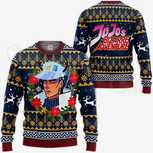 Jotaro Kujo Ugly Christmas Sweater JoJo's Anime Xmas Hoodie