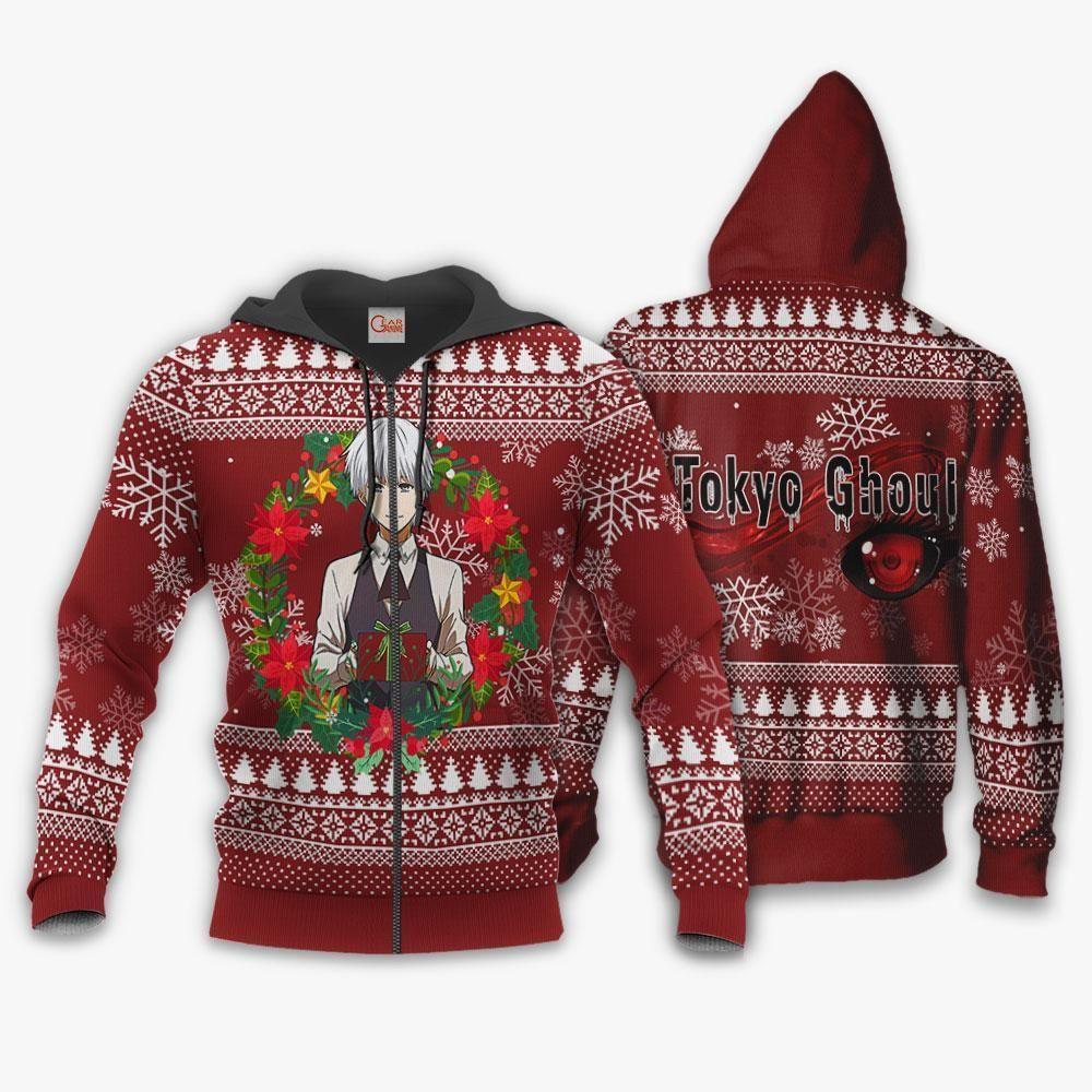 Ken Kaneki Ugly Christmas Sweater Tokyo Ghoul Anime Gift Idea