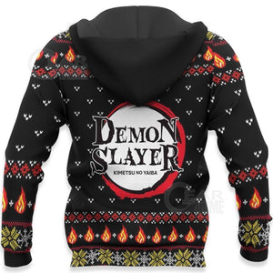Kyojuro Rengoku Ugly Christmas Sweater Demon Slayer Anime Xmas Gift