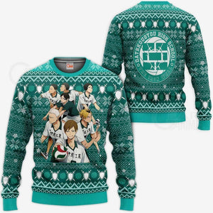 Dateko Ugly Christmas Sweater Date Tech High Haikyuu Xmas