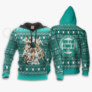 Dateko Ugly Christmas Sweater Date Tech High Haikyuu Xmas