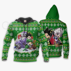 Gon & Killua HxH Ugly Christmas Sweater Hunter X Hunter Anime Xmas