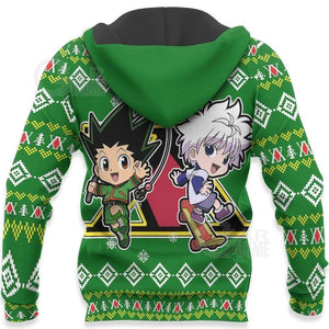 Gon & Killua HxH Ugly Christmas Sweater Hunter X Hunter Anime Xmas