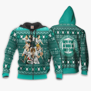 Dateko Ugly Christmas Sweater Date Tech High Haikyuu Xmas