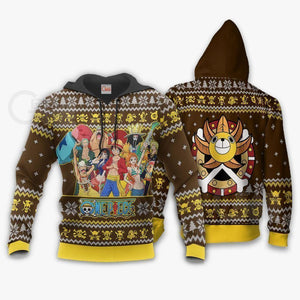 Straw Hat Pirates Ugly Christmas Sweater One Piece Anime Xmas