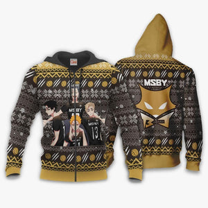 MSBY Black Jackals Ugly Christmas Sweater Haikyuu Anime Xmas Gift
