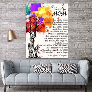 To My Mom Canvas Print Wall Art - Gift For Mom - Matte Canvas