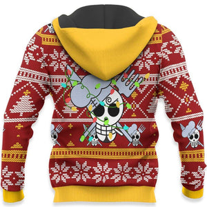 Sanji Ugly Christmas Sweater Custom One Piece Anime Xmas Gifts