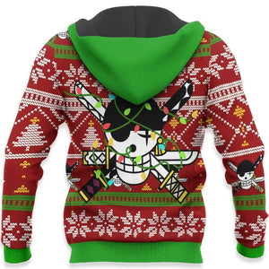 Zoro Ugly Christmas Sweater Custom Wano One Piece Anime Xmas Gifts