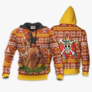 Portgas Ace Ugly Christmas Sweater Custom One Piece Anime Xmas Gifts