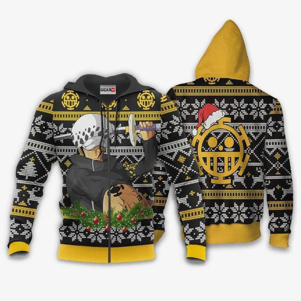 Trafalgar Law Ugly Christmas Sweater Custom One Piece Anime Xmas Gifts