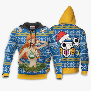 Nami Ugly Christmas Sweater Custom One Piece Anime Xmas Gifts