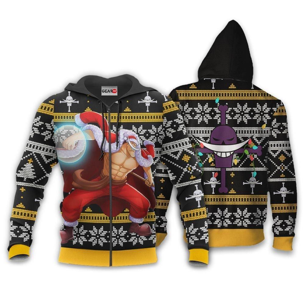 Whitebeard Ugly Christmas Sweater Custom One Piece Anime Xmas Gifts