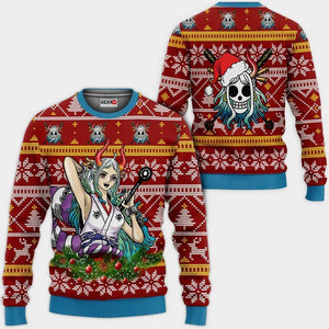 Yamato Ugly Christmas Sweater Custom One Piece Anime Xmas Gifts