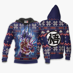 Goku Ultra Instinct Christmas Sweater Custom Anime Dragon Ball Xmas Gifts