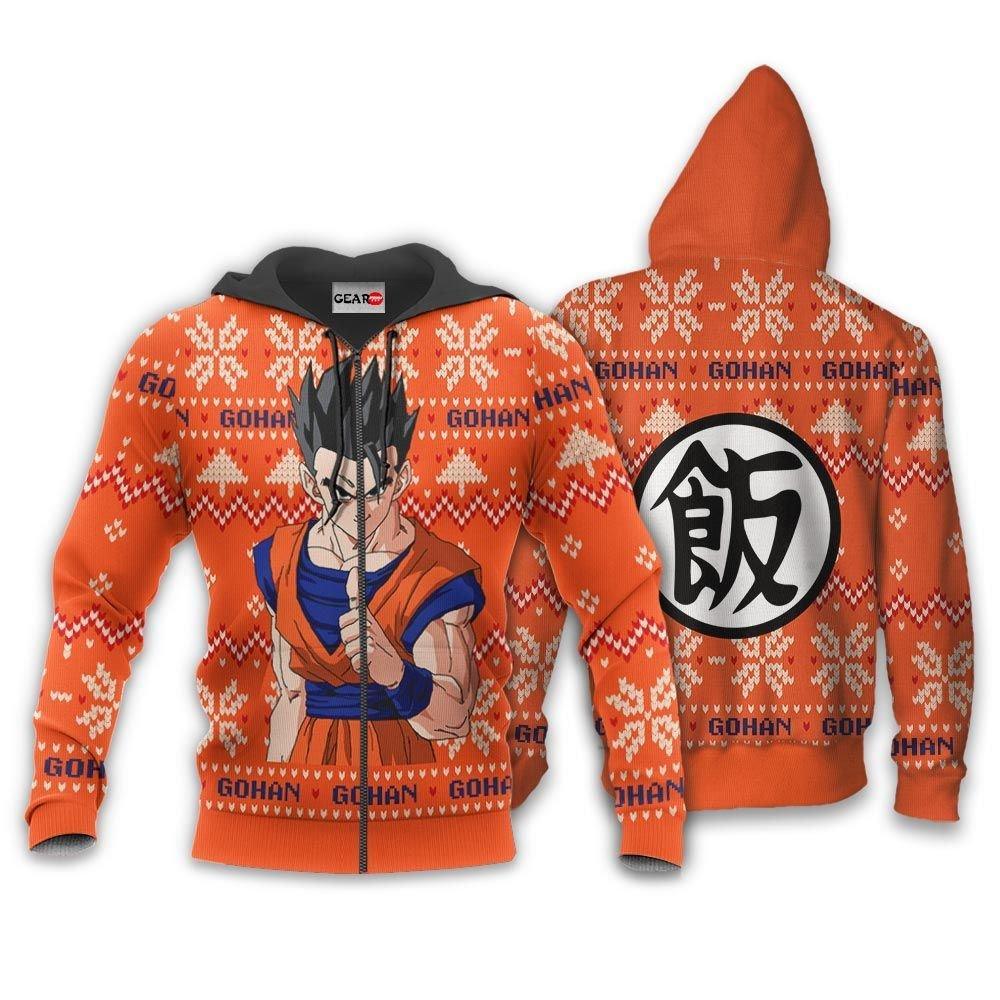 Gohan Christmas Sweater Custom Anime Dragon Ball Xmas Gifts