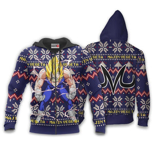 Majin Vegeta Christmas Sweater Custom Anime Dragon Ball Xmas Gifts