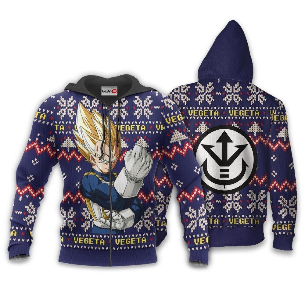 Vegeta Super Saiyan Christmas Sweater Custom Anime Dragon Ball Xmas Gifts