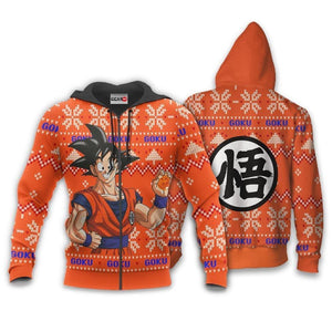 Goku Ugly Christmas Sweater Custom Anime Dragon Ball Xmas Gifts