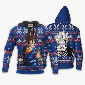 Vegito Ugly Christmas Sweater Custom Anime Dragon Ball Xmas Gifts