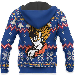 Gogeta Ugly Christmas Sweater Custom Anime Dragon Ball Xmas Gifts