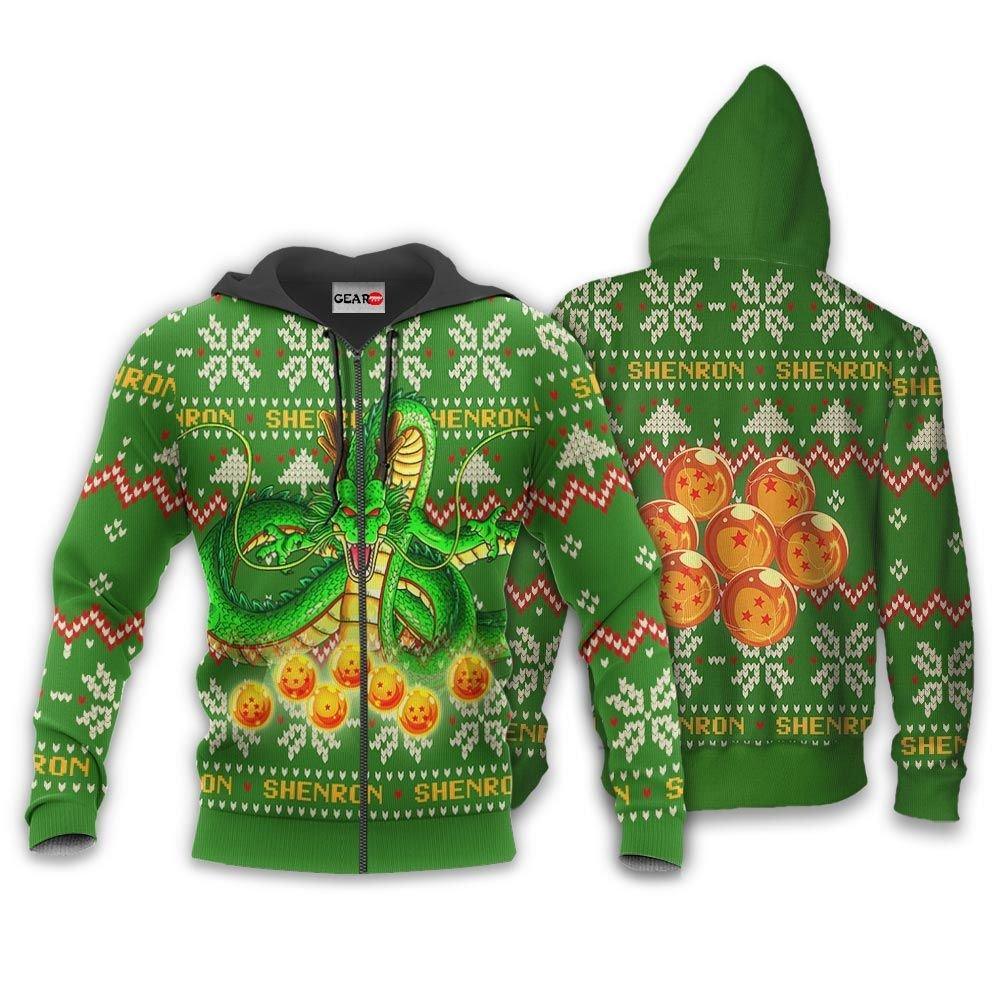 Shenron Ugly Christmas Sweater Custom Anime Dragon Ball Xmas Gifts