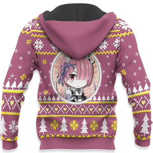Re Zero Ram Ugly Christmas Sweater Custom Anime Xmas Gifts