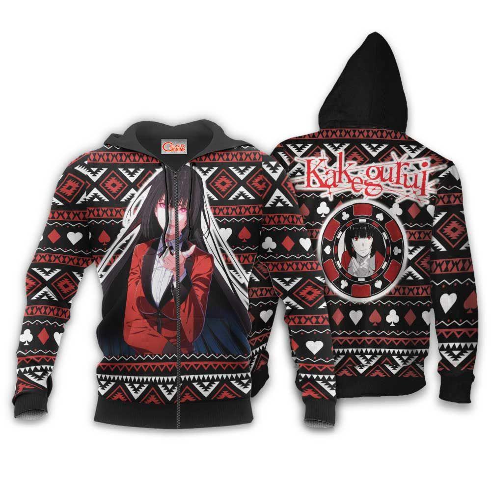 Yumeko Ugly Christmas Sweater Custom Anime Kakegurui Xmas Gifts