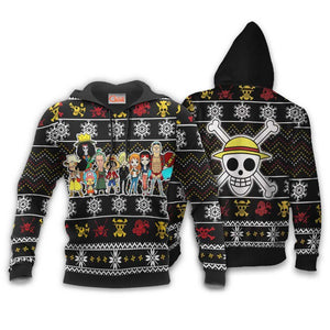 Straw Hat Pirates Ugly Christmas Sweater Custom Anime One Piece Xmas Gifts