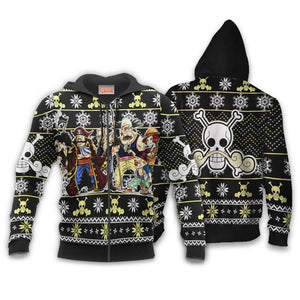Roger Pirates Ugly Christmas Sweater Custom Anime One Piece Xmas Gifts