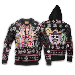 Big Mom Pirates Ugly Christmas Sweater Custom Anime One Piece Xmas Gifts