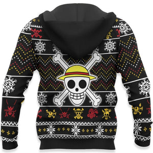 Straw Hat Pirates Ugly Christmas Sweater Custom Anime One Piece Xmas Gifts