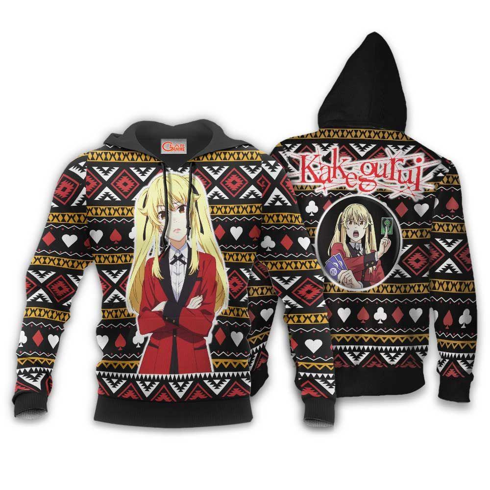 Mary Saotome Ugly Christmas Sweater Custom Anime Kakegurui Xmas Gifts