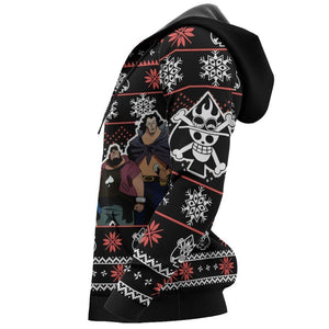 Ace Spade Pirates Ugly Christmas Sweater Custom Anime One Piece Xmas Gifts