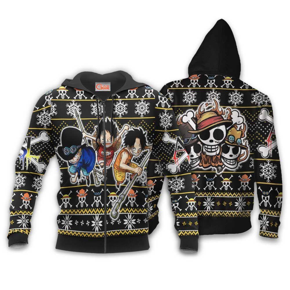 ASL Pirates Ugly Christmas Sweater Custom Anime One Piece Xmas Gifts