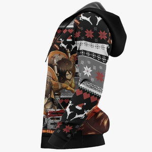 AOT Squad Ugly Christmas Sweater Custom Anime Attack On Titan Xmas Gifts