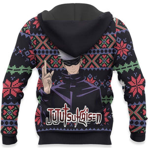 Satoru Gojo Ugly Christmas Sweater Custom Anime Jujutsu Kaisen Xmas Gifts