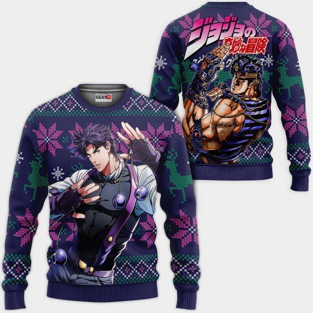 Jonathan Joestar Ugly Christmas Sweater Custom Anime Jojo's Bizzare Adventure Xmas Gifts