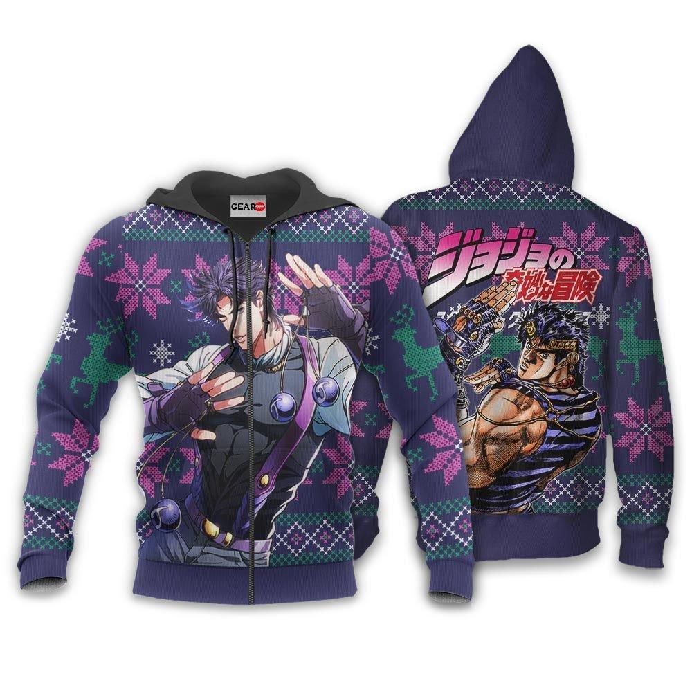 Jonathan Joestar Ugly Christmas Sweater Custom Anime Jojo's Bizzare Adventure Xmas Gifts