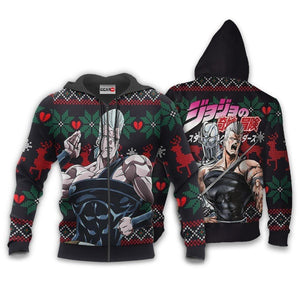 Jean Pierre Polnareff Ugly Christmas Sweater Custom JoJo's Bizzare Adventure Anime Xmas Gifts