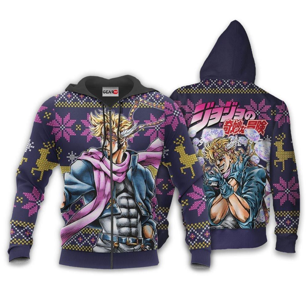 Caesar Anthonio Zeppeli Ugly Christmas Sweater Custom JoJo's Bizzare Adventure Anime Xmas Gifts