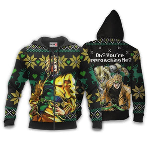 Dio Brando Ugly Christmas Sweater Custom Oh You're Approaching Me Anime JoJo's Xmas Gifts