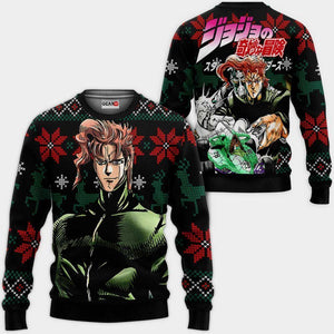 Noriaki Kakyoin Ugly Christmas Sweater Custom Anime Jojo's Bizzare Adventure Xmas Gifts