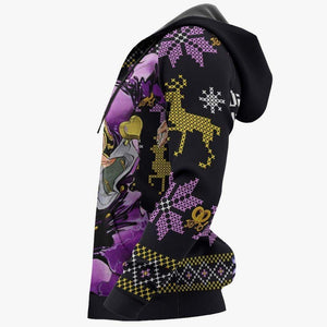 Josuke Higashikata Ugly Christmas Sweater Custom Anime Jojo's Bizzare Adventure Xmas Gifts