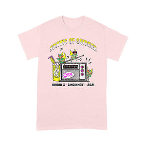 Divesart - Q102 Brood X - Sounds of Summer Cicada 2021 - Premium Tshirt - Giftngon Shop